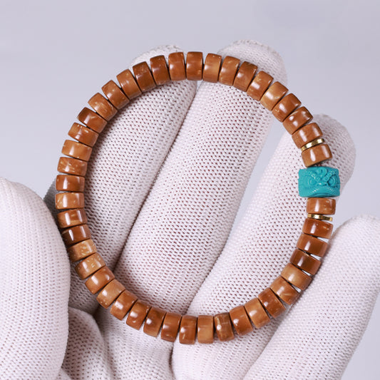 Boutique high-throw Cook tablets, single-circle straight-cut bracelet, Bodhi child, Buddha beads around the fingers, soft play bracelet, men's and women's models